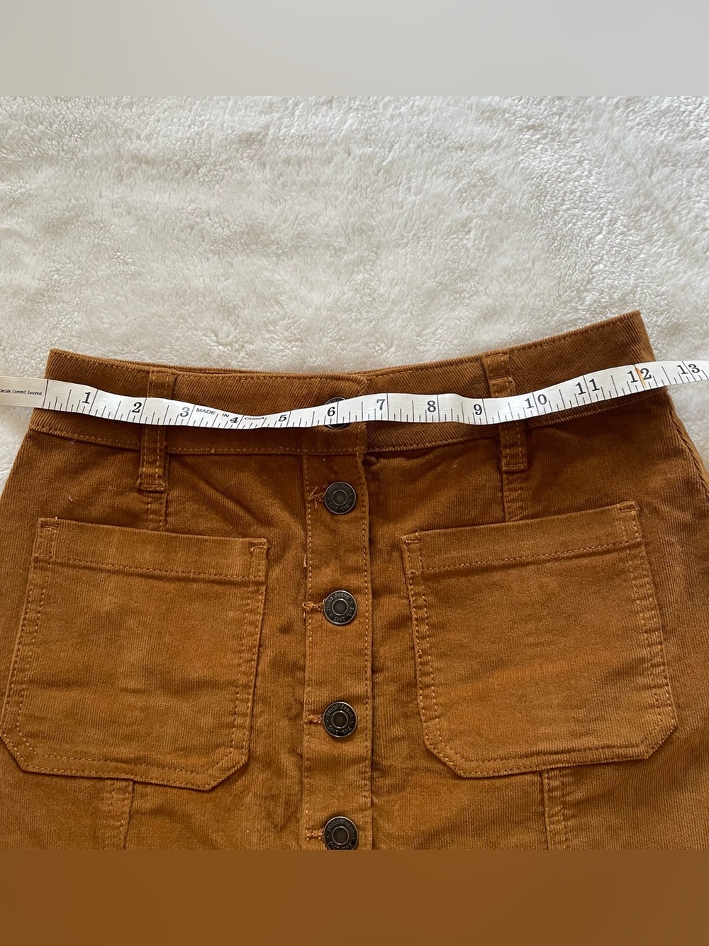Mudd Corduroy Button Up Mini Skirt size 0 - Picture 11 of 11